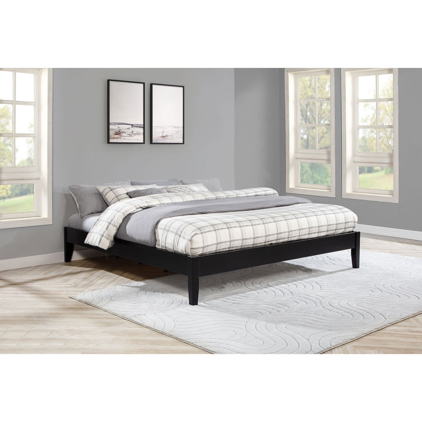 Spivey - California King Platform Bed - Black