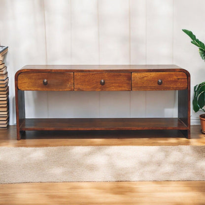 Aspen - Slim Media Unit - Dark Brown