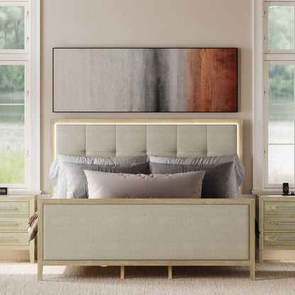Adeline - Bed With LED Light (High Footboard)
