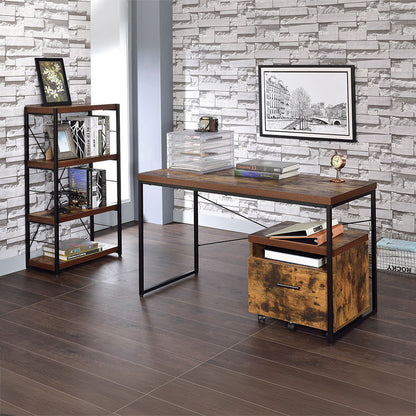 Bob - Bookshelf - Weathered Oak & Black