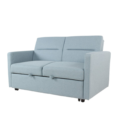 Sleeper Pull Out Loveseat Couch With Adjustable Backrest