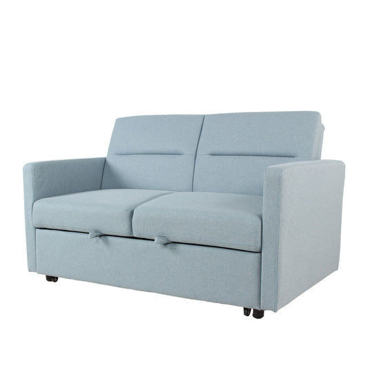 Sleeper Pull Out Loveseat Couch With Adjustable Backrest