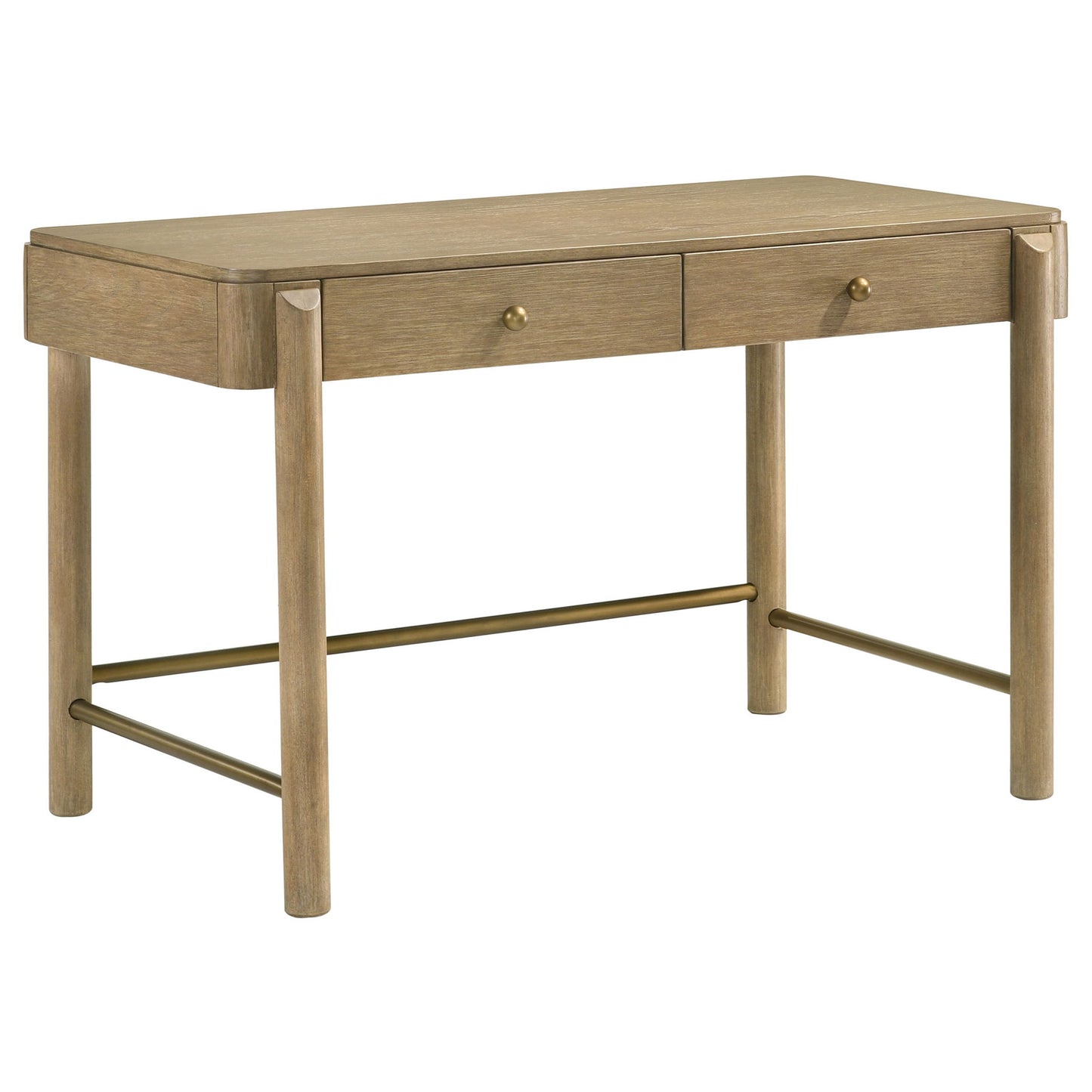 Benson - 2 Drawer Vanity Desk Makeup Table - Sand
