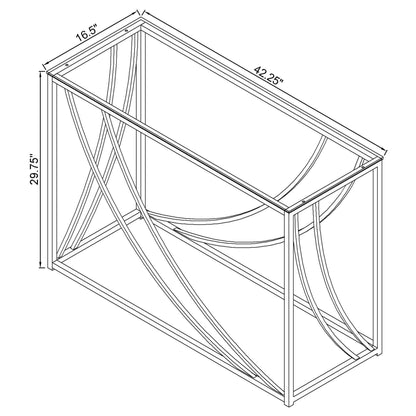 Kempton - Console Table - Chrome