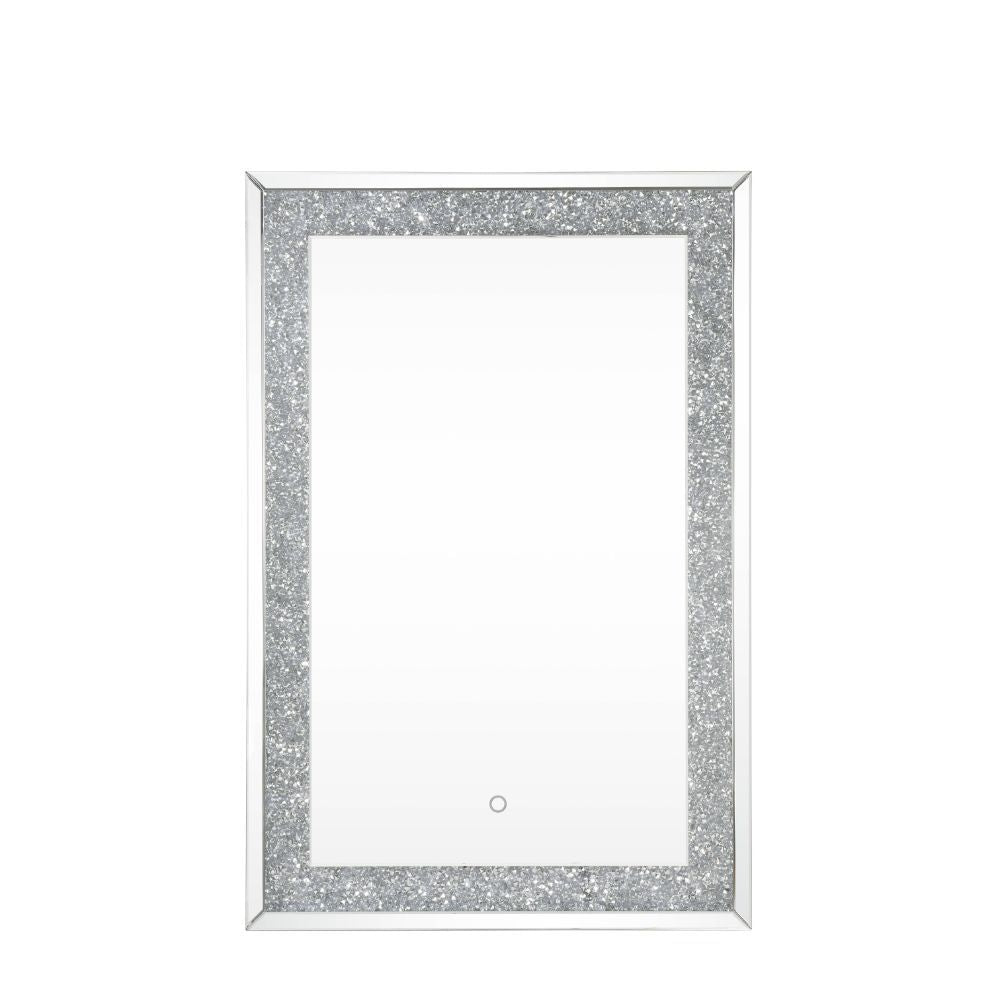 Noralie - Wall Decor - Mirrored & Faux Diamonds - Wood - 47"