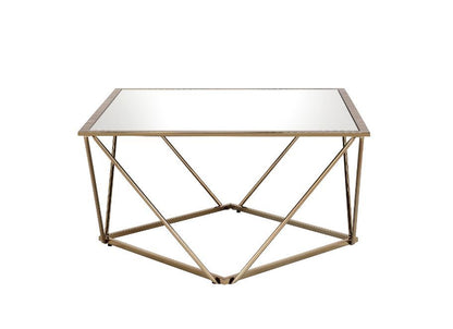 Fogya - Coffee Table - Mirrored & Champagne Gold Finish