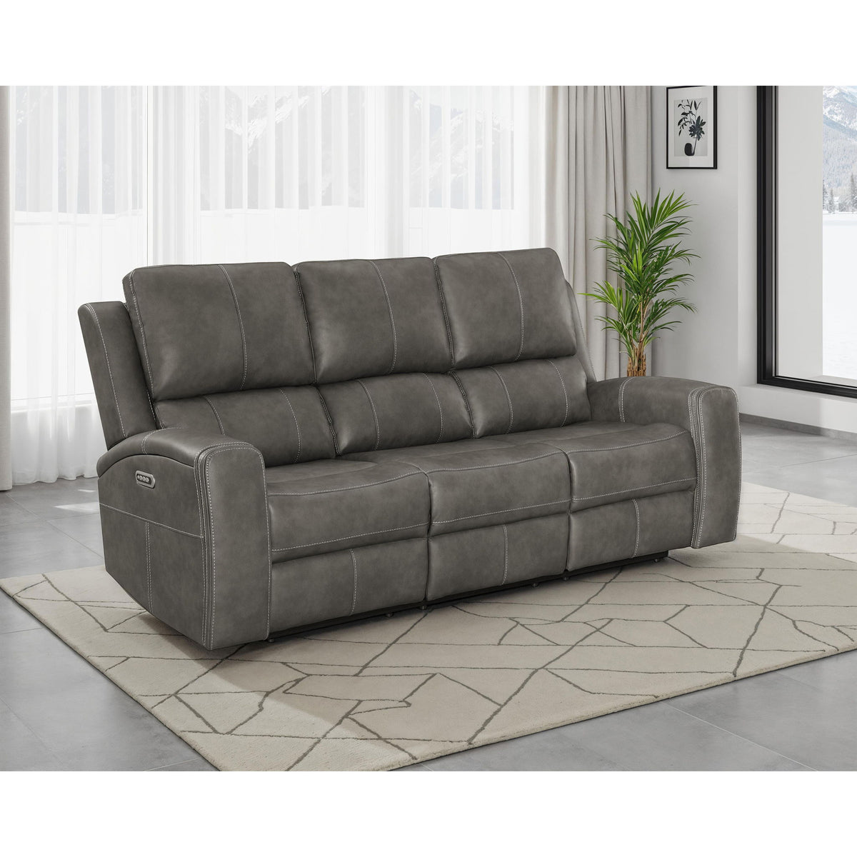 Boyce - Triple Power Reclining Sofa With Independent Headrest