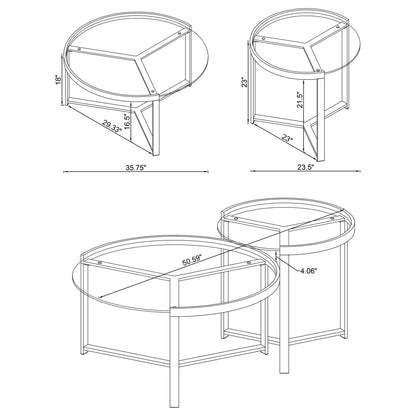 Kaylie - 2 Piece Nesting Coffee Table Set