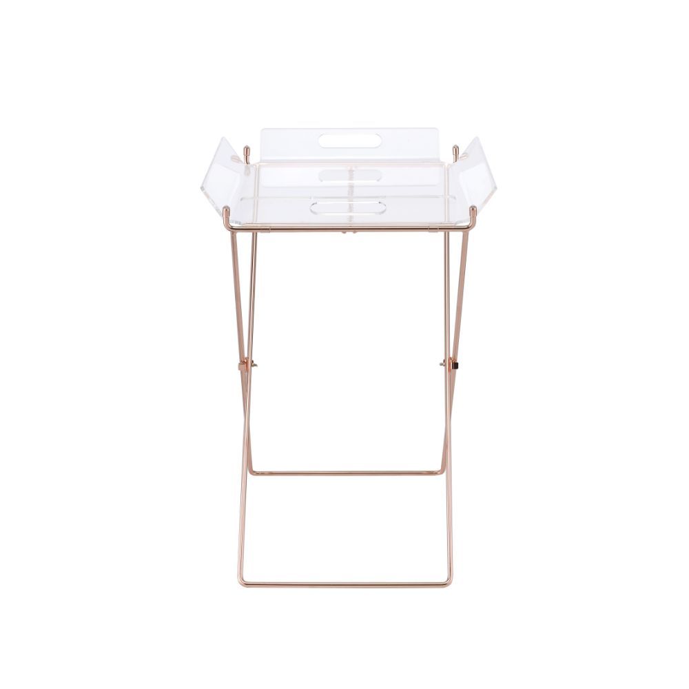 Cercie - Tray Table - Clear Acrylic & Copper