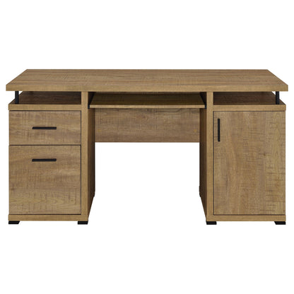 Swan - 2 Drawer Computer Desk - Mango Color