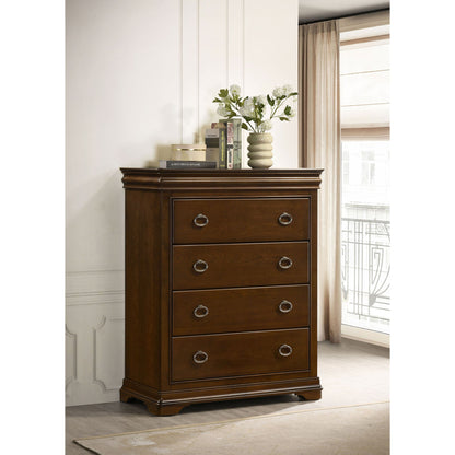 Leonide - 4 Drawer Chest - Cherry