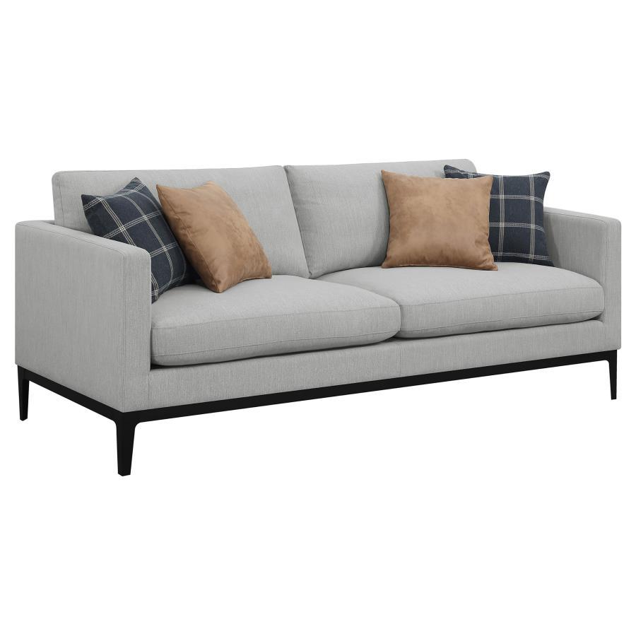 Apperson - Upholstered Track Arm Sofa - Light Gray