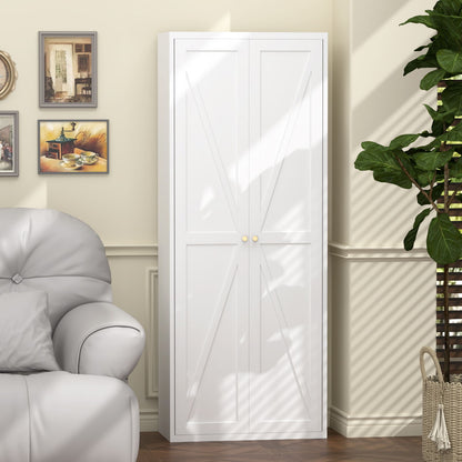 Adjustable 2 Door Storage Cabinet With Adjustable Shelves