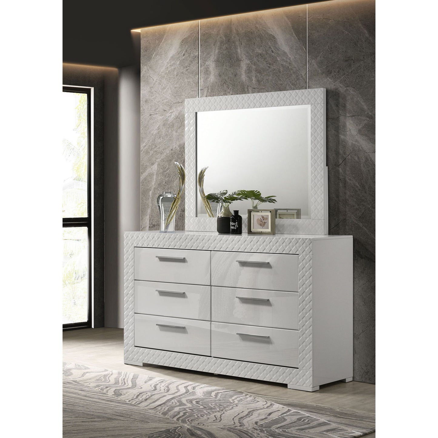 Pierce - 6 Drawer Dresser And Mirror