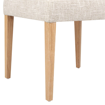 Louise - Split Back Upholstered Dining Side Chair (Set of 2) - Travertine Beige