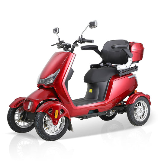 Electric Mobility Scooter With Big Size And High Power - Red