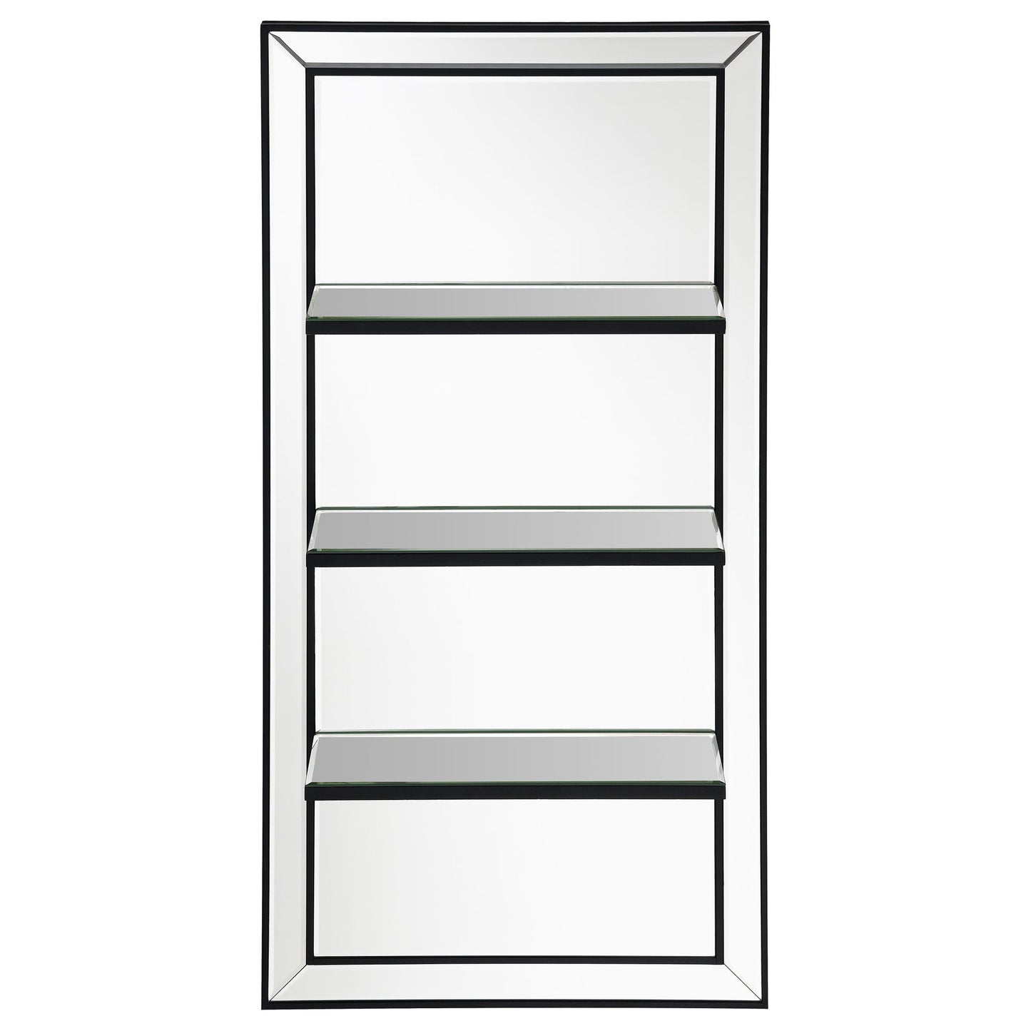 Cardinal - 3 Shelf Wall Mirror - Silver