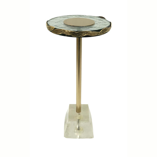 Anaheim - Round Accent Table - Gold