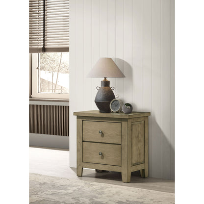 Pelton - 2 Drawer Nightstand - Oak