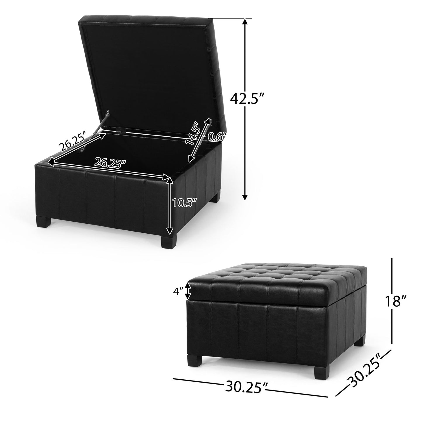 Storage Ottoman For Living Room