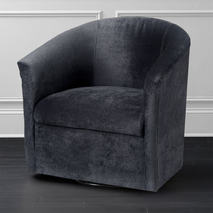 Eden - Swivel Chair With Microfiber Upholstery And Hardwood Frame