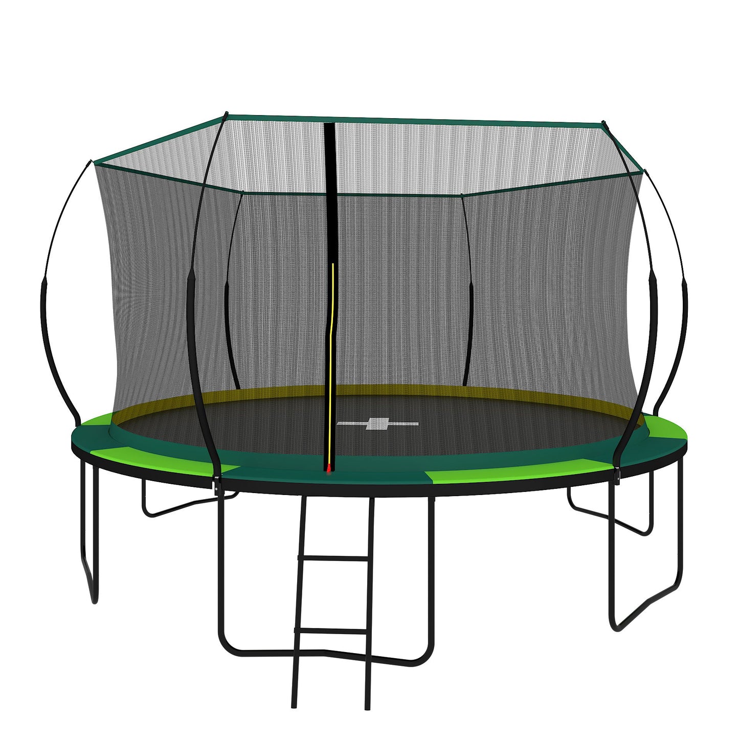 Recreational Trampolines With Enclosure For Kids And Adults With Patented Fiberglass Curved Poles