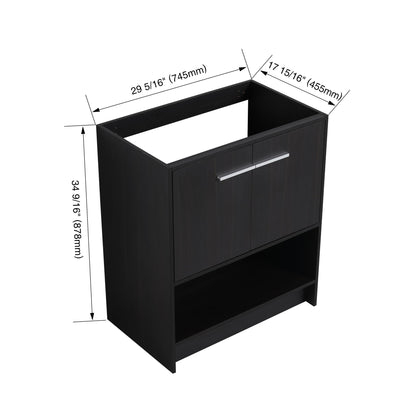 Modern Freestanding Bathroom Vanity With 2 Doors
