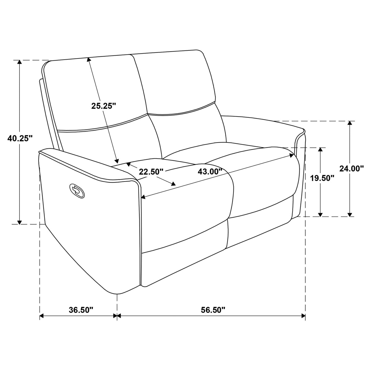 Trask - Reclining Loveseat