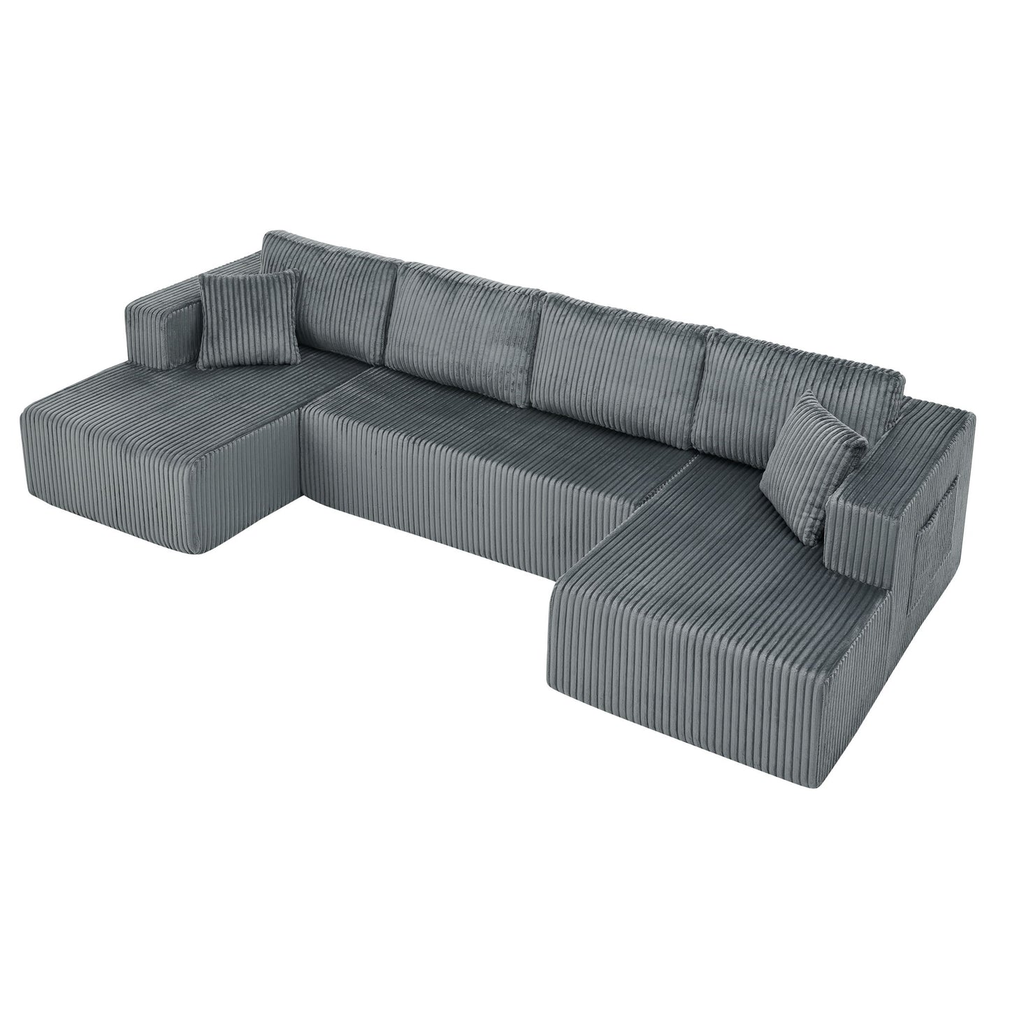 U - Shaped Modular Sectional Sofa For Living Room