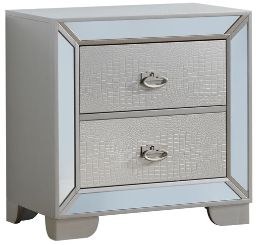 Hollywood Hills - G8105-N Nightstand - Silver Champagne