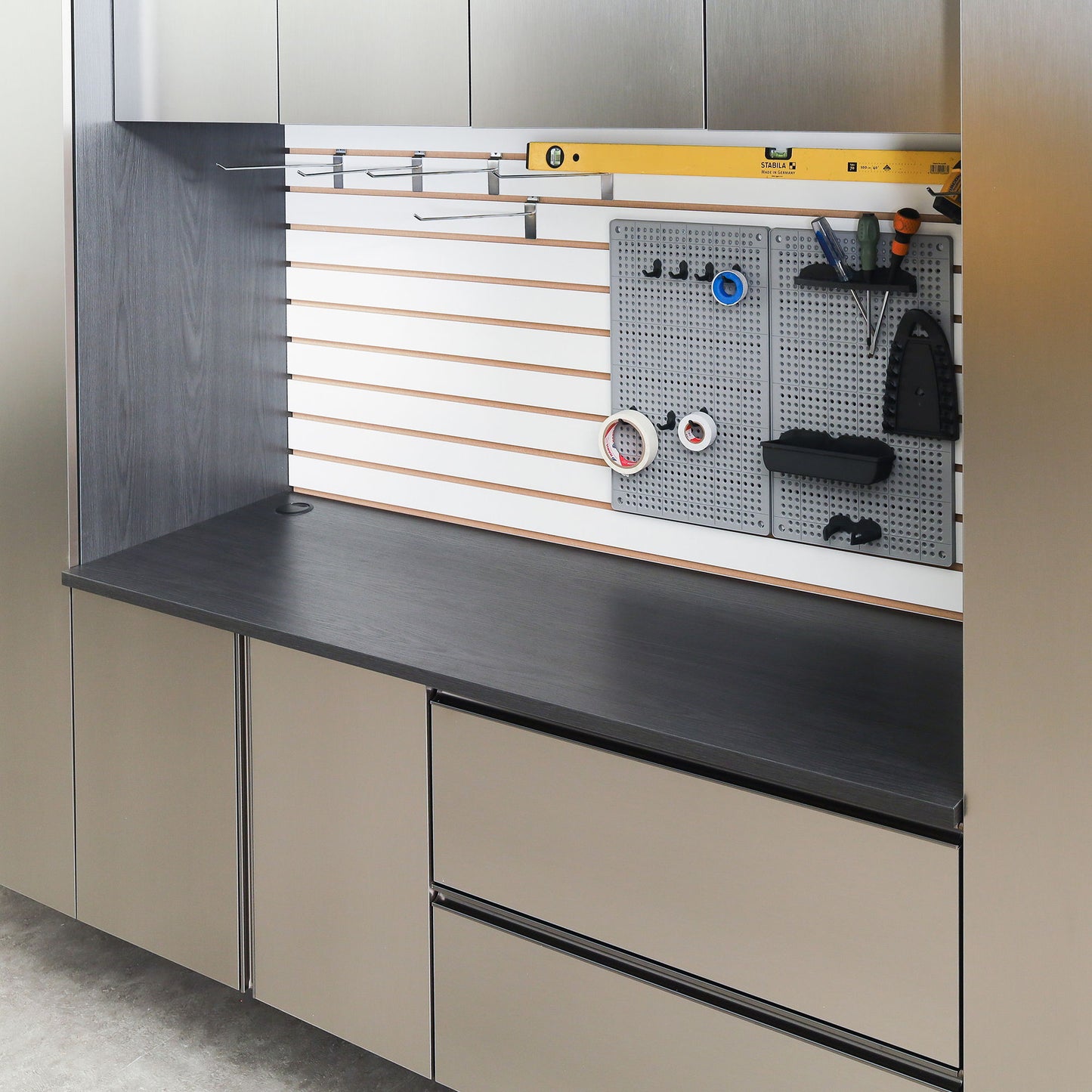 Nova Series - Work Top Melamine With Water And Heat Resistance - Dark Gray