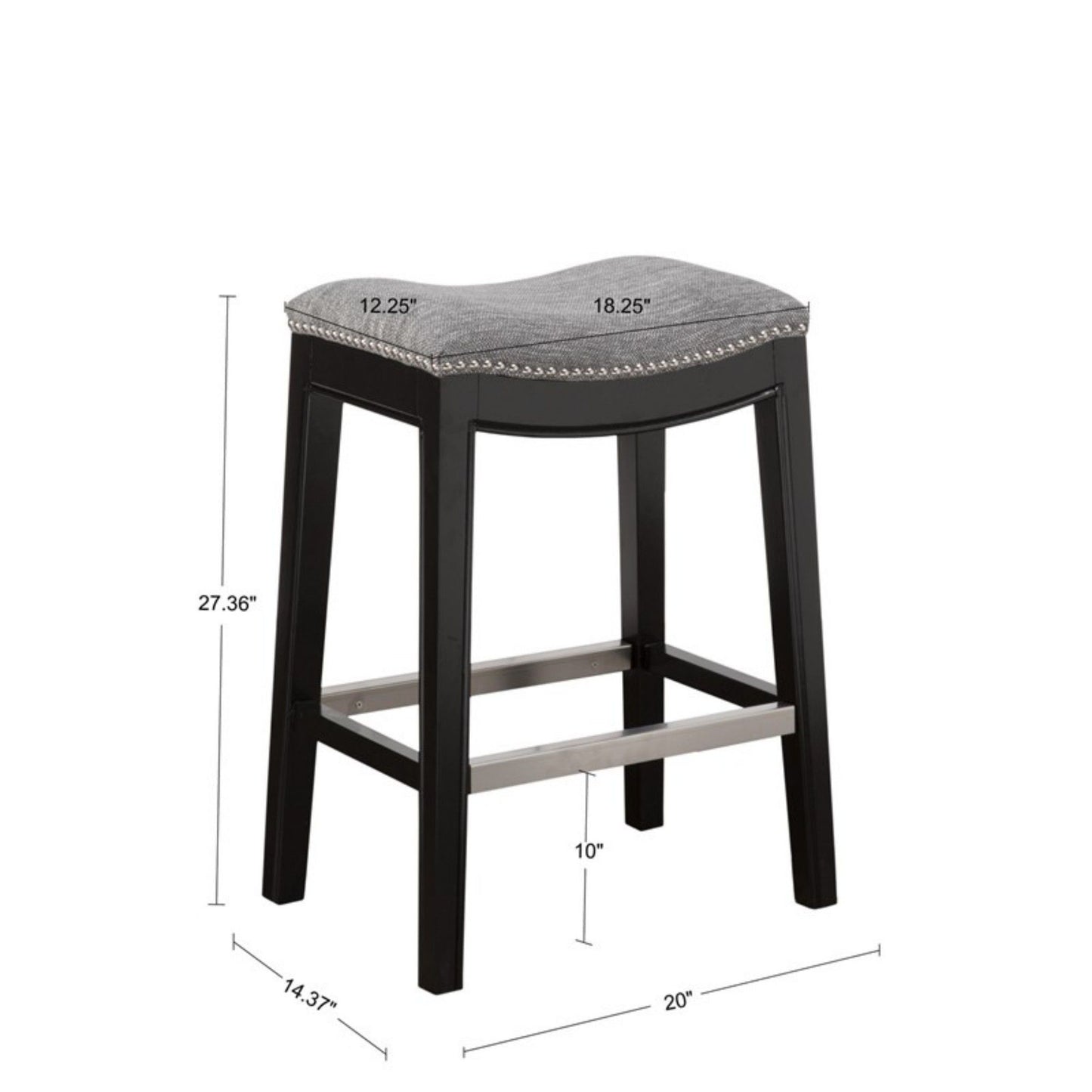 Saddle Counter Stool With High Density Foam