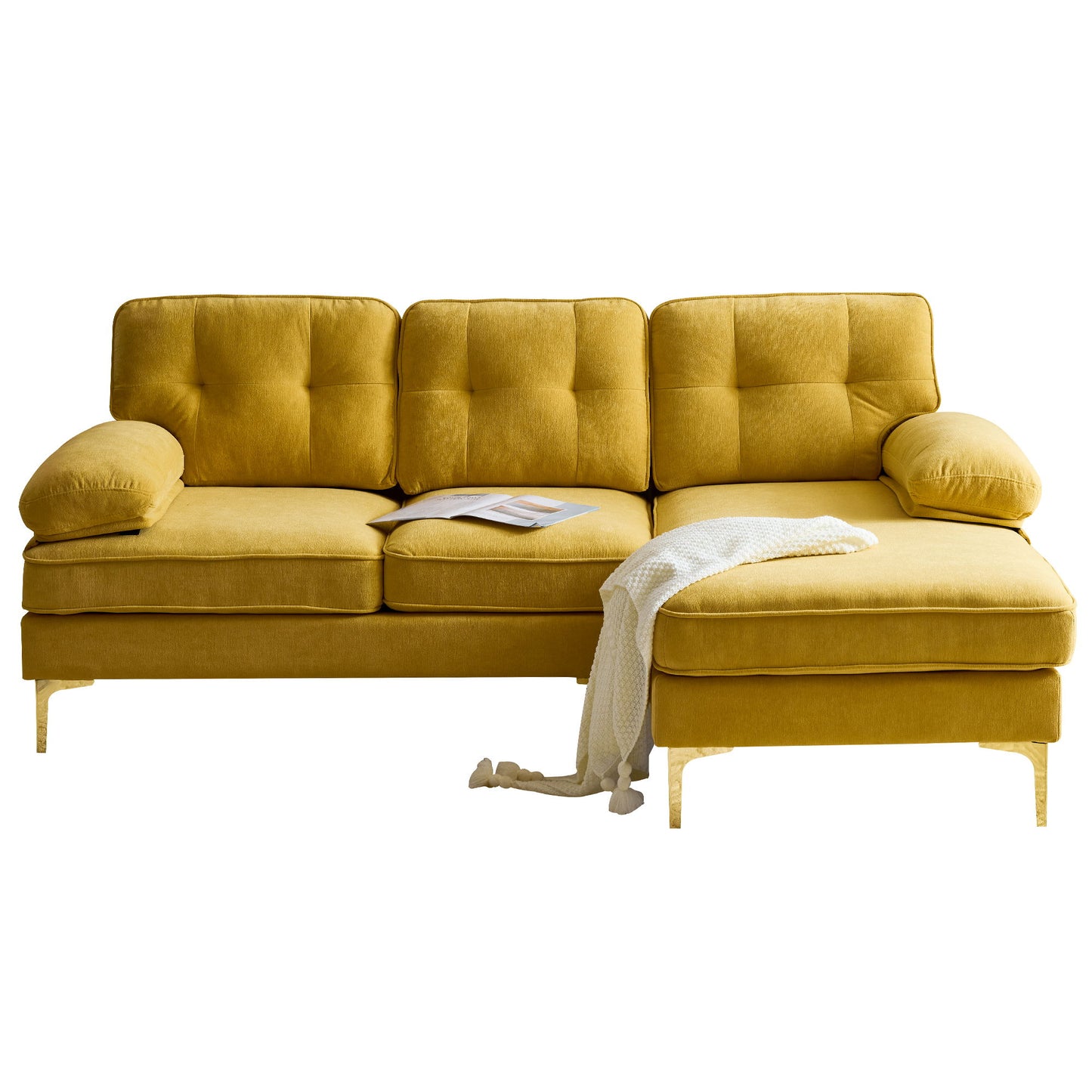 Modern L Shaped Sectional Sofa For Living Room