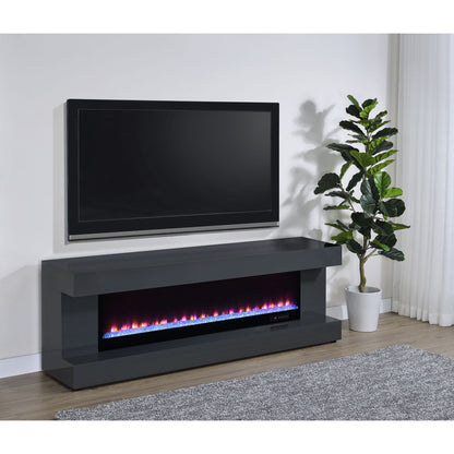 TV Stand Fireplace Console With Bluetooth Speaker