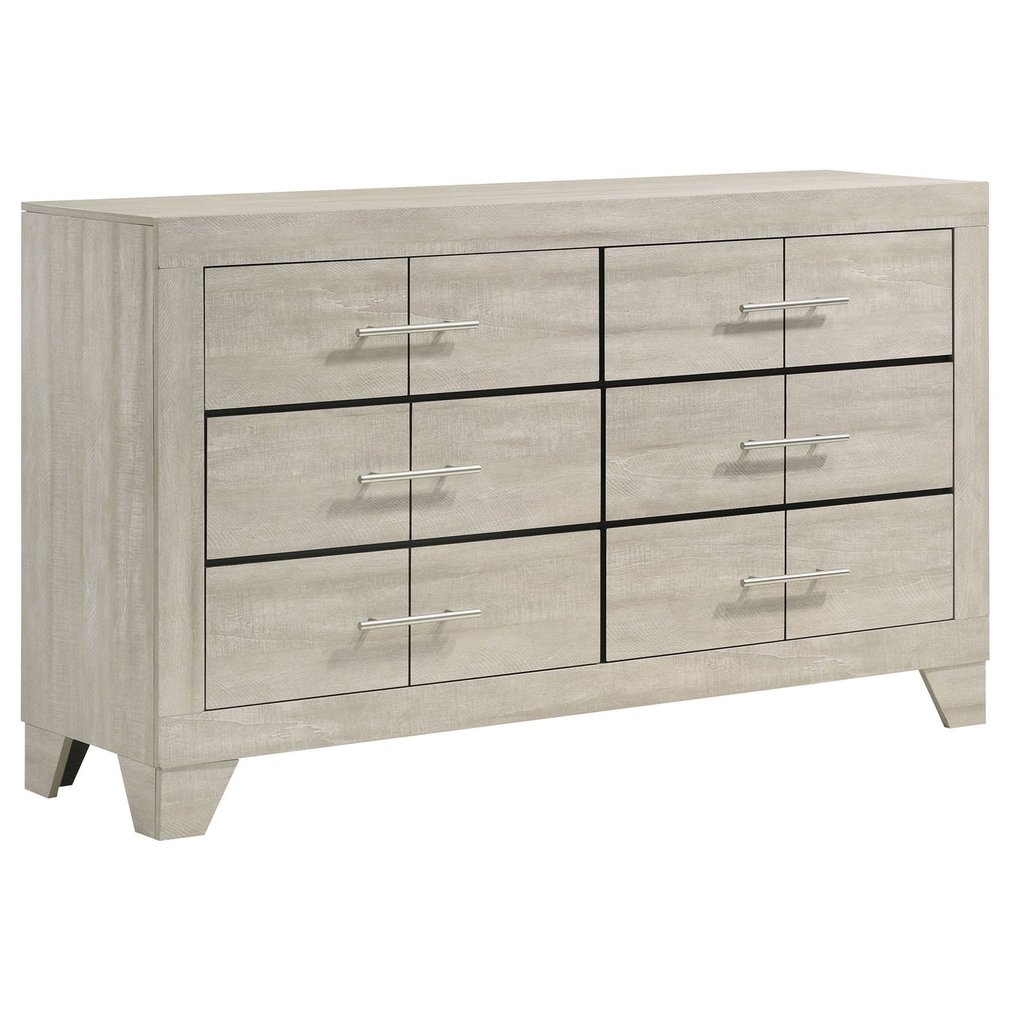 Strout - 6 Drawer Dresser - Cream