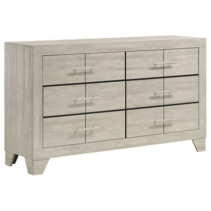 Strout - 6 Drawer Dresser - Cream