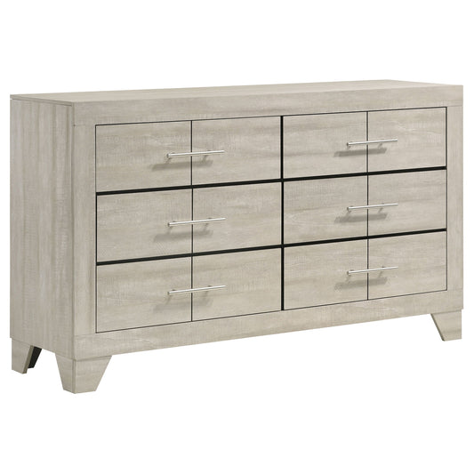 Strout - 6 Drawer Dresser - Cream