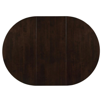 Gabriel - Oval Extension Leaf Dining Table - Cappuccino