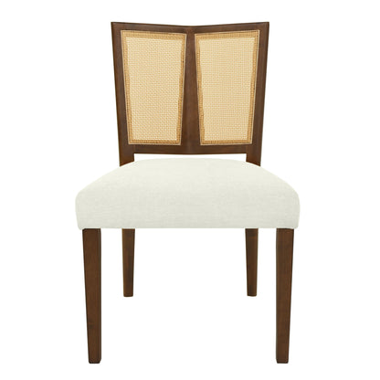 Mid Century Rattan Dining Chair Without Arms Set
