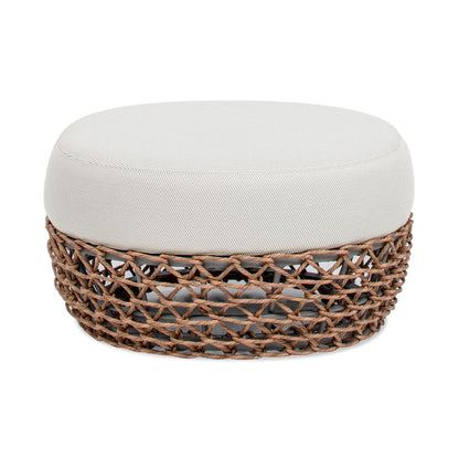 Willow - Round Upholstered Patio Ottoman