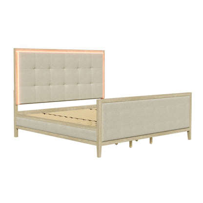Adeline - Bed With LED Light (High Footboard)