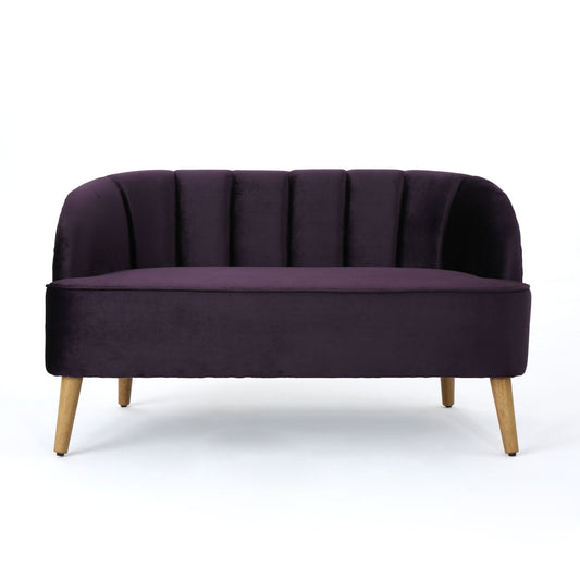 Modern Classic Shell Backed Loveseat