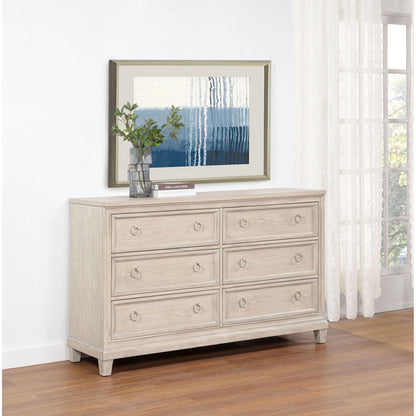 Wedner - 6 Drawer Dresser - Oak