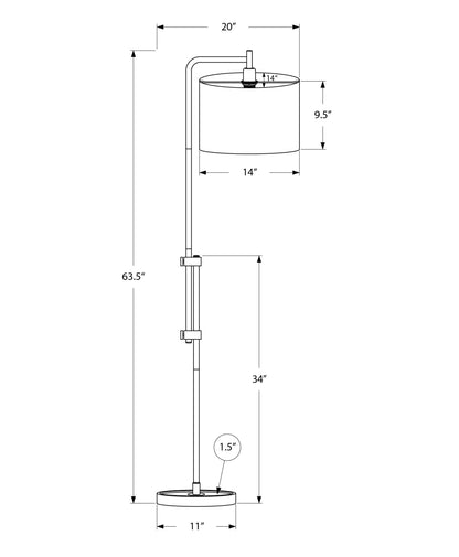 Lighting, Metal Floor Lamp