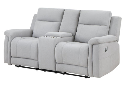 Eco - Console Reclining Loveseat - Gray