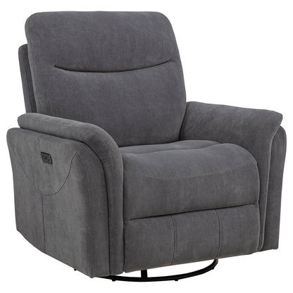 Beacon - Power Swivel Recliner With USB Charging And Adjustable Recline