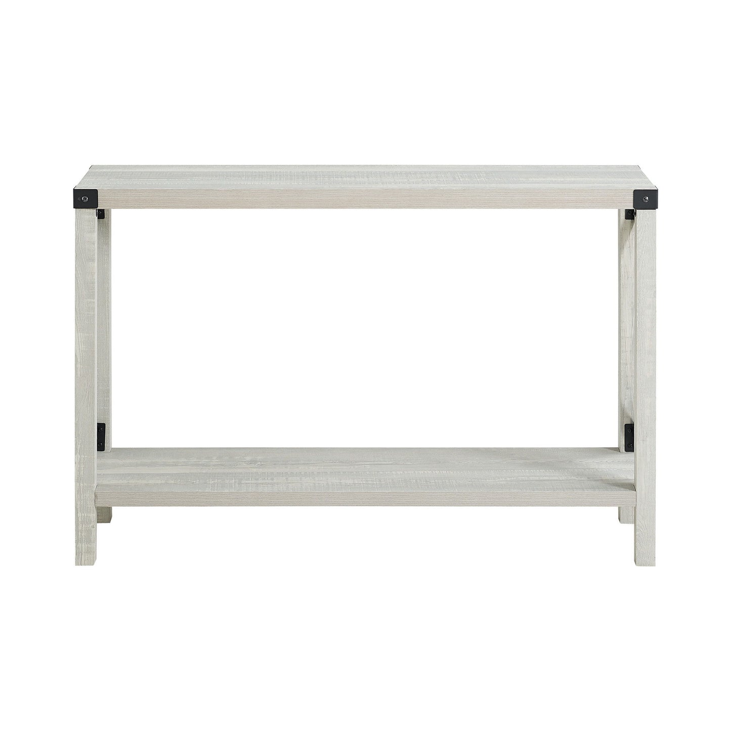 Farmhouse Metal X Table With Lower Shelf