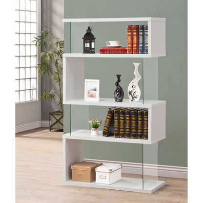 Elias - 4 Shelf Bookshelf With Zigzag Design
