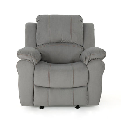 Wide Manual Glider Standard Recliner - Gray