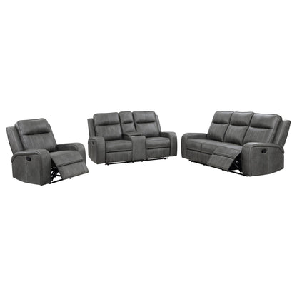 Mckinley - 3 Piece Reclining Sofa Set - Gray